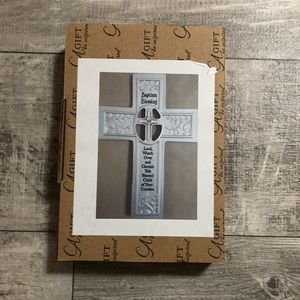 A Gift be Inspired Silver Baptism Blessing Cross New 57279BN Barnes Noble SMLTR
